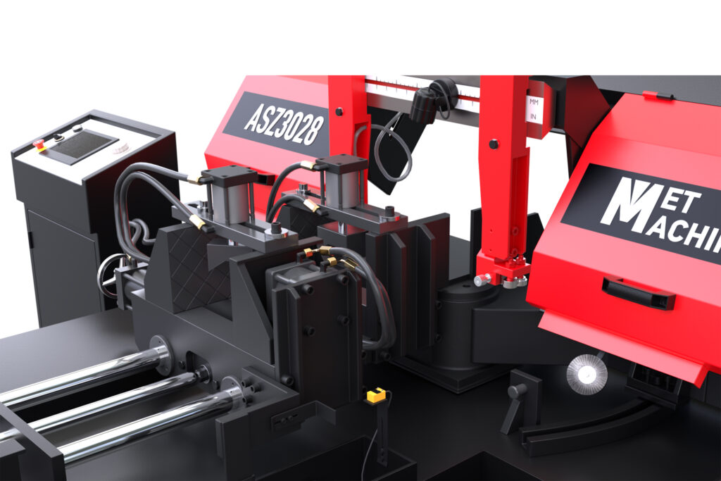Автоматический ленточнопильный станок с поворотной рамой MetMachine ASZ4035-NL00T0